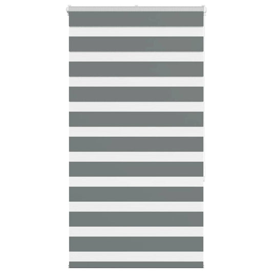 Zebra Blind Dark Grey 85x150 cm Fabric Width 80.9 cm Polyester