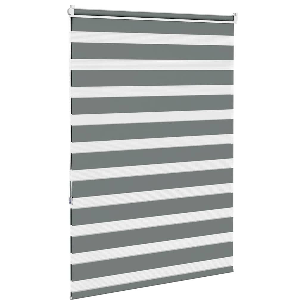 Zebra Blind Dark Grey 115x150 cm Fabric Width 110.9 cm Polyester