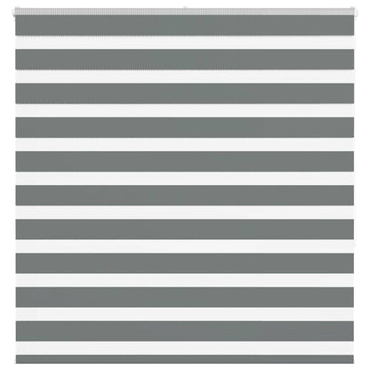 Zebra Blind Dark Grey 140x150 cm Fabric Width 135.9 cm Polyester