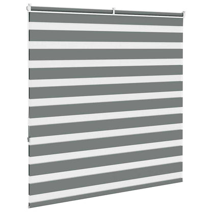 Zebra Blind Dark Grey 140x150 cm Fabric Width 135.9 cm Polyester