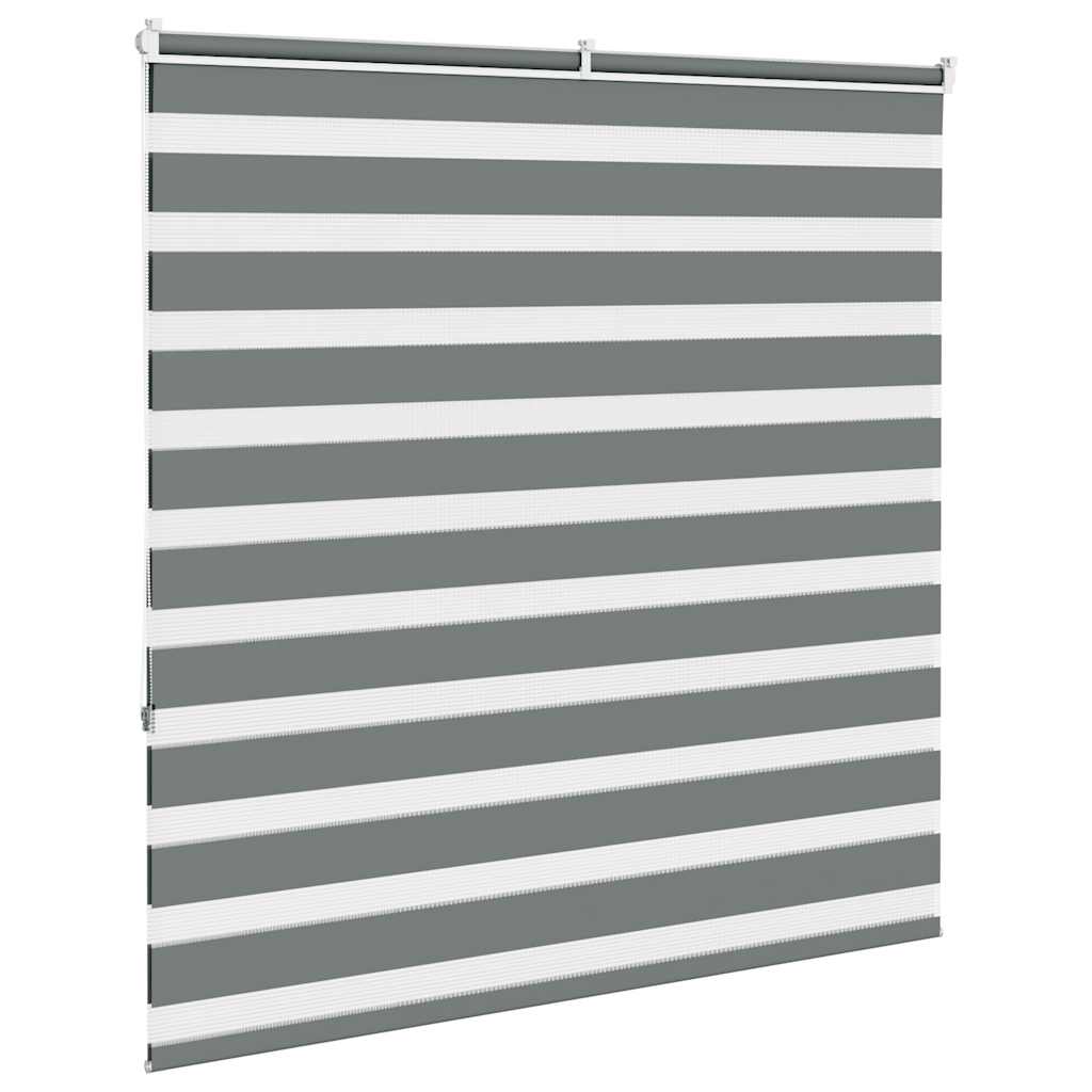 Zebra Blind Dark Grey 145x150 cm Fabric Width 140.9 cm Polyester