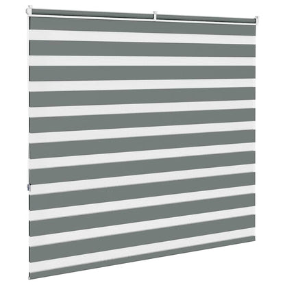 Zebra Blind Dark Grey 160x150 cm Fabric Width 155.9 cm Polyester