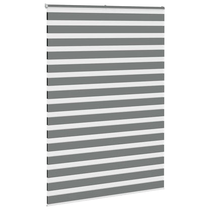 Zebra Blind Dark Grey 155x200 cm Fabric Width 150.9 cm Polyester