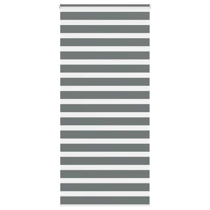 Zebra Blind Dark Grey 105x230 cm Fabric Width 100.9 cm Polyester