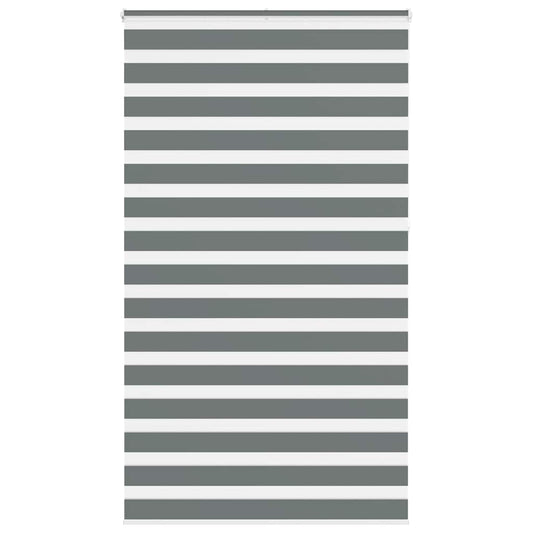 Zebra Blind Dark Grey 135x230 cm Fabric Width 130.9 cm Polyester