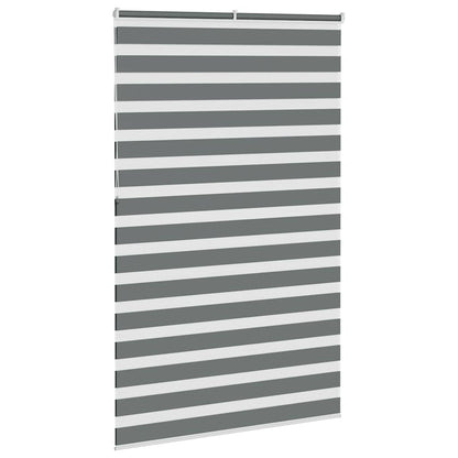 Zebra Blind Dark Grey 145x230 cm Fabric Width 140.9 cm Polyester