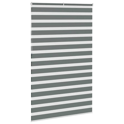 Zebra Blind Dark Grey 150x230 cm Fabric Width 145.9 cm Polyester