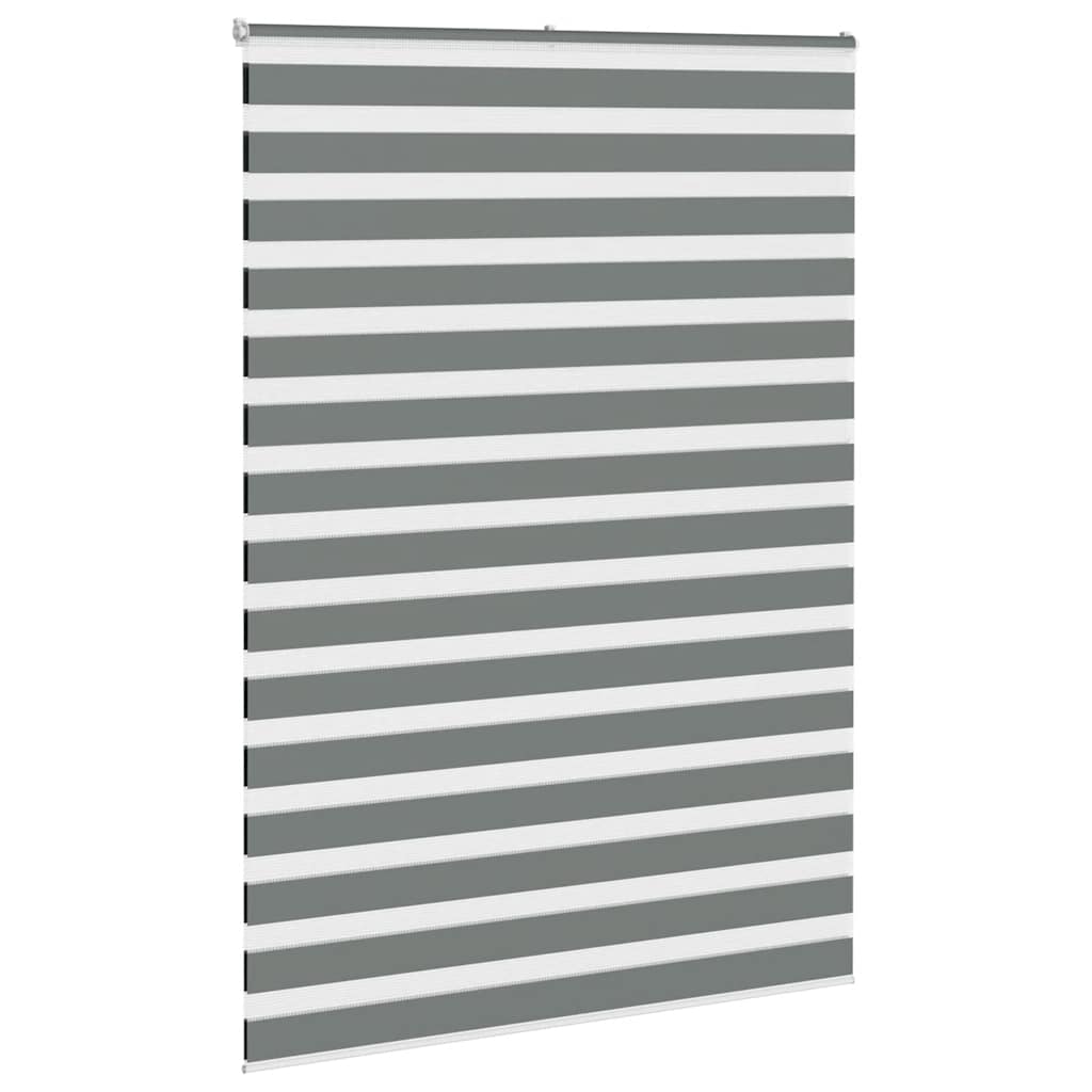 Zebra Blind Dark Grey 160x230 cm Fabric Width 155.9 cm Polyester