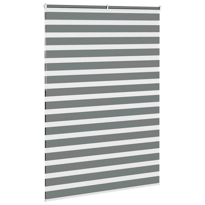 Zebra Blind Dark Grey 160x230 cm Fabric Width 155.9 cm Polyester