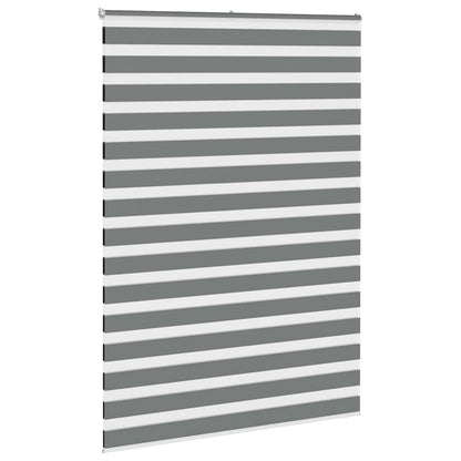 Zebra Blind Dark Grey 165x230 cm Fabric Width 160.9 cm Polyester