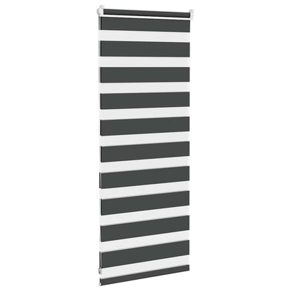 Zebra Blind Black 60x100 cm Fabric Width 55.9 cm Polyester