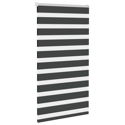 Zebra Blind Black 90x100 cm Fabric Width 85.9 cm Polyester