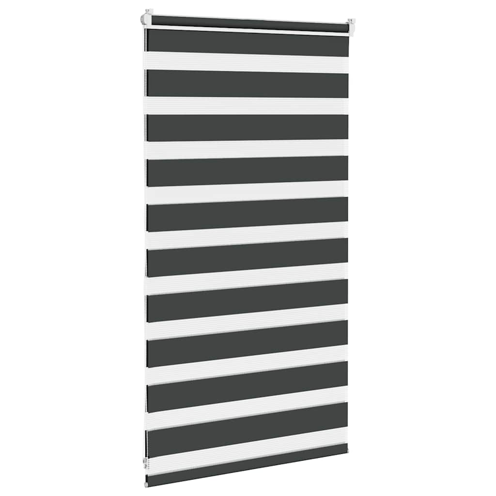 Zebra Blind Black 90x100 cm Fabric Width 85.9 cm Polyester