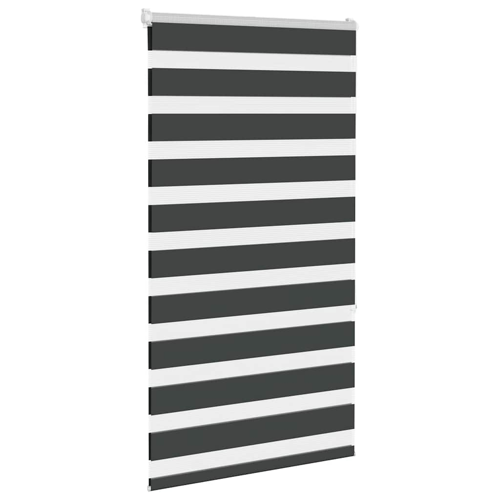 Zebra Blind Black 75x150 cm Fabric Width 70.9 cm Polyester