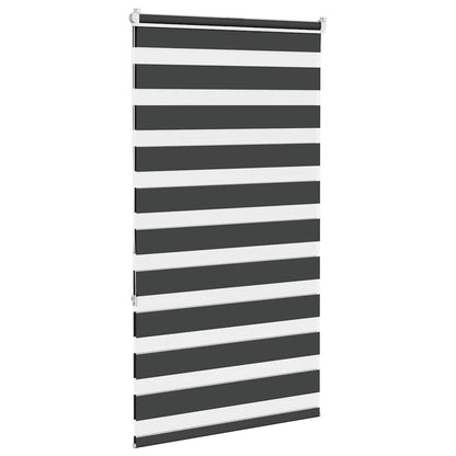 Zebra Blind Black 90x150 cm Fabric Width 85.9 cm Polyester