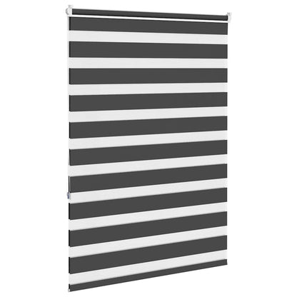 Zebra Blind Black 95x150 cm Fabric Width 90.9 cm Polyester