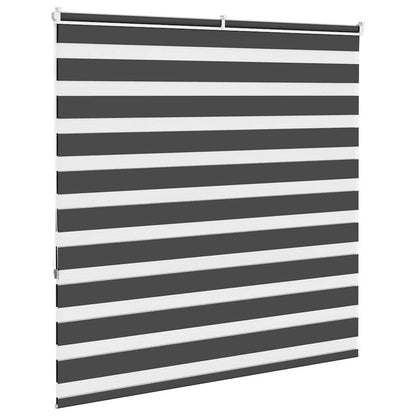 Zebra Blind Black 150x150 cm Fabric Width 145.9 cm Polyester