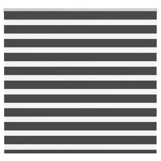 Zebra Blind Black 155x150 cm Fabric Width 150.9 cm Polyester