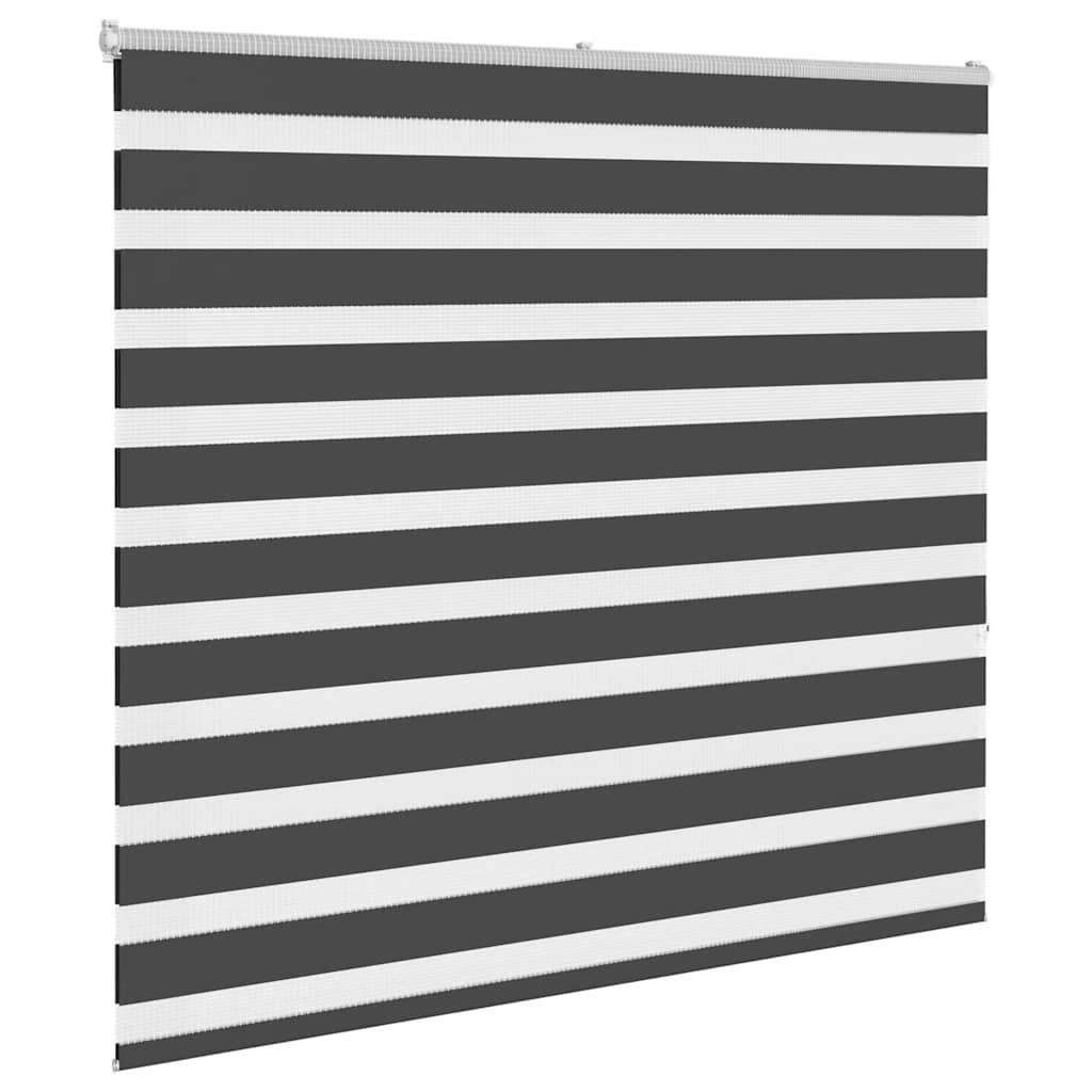 Zebra Blind Black 155x150 cm Fabric Width 150.9 cm Polyester