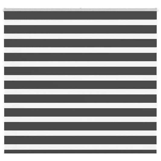 Zebra Blind Black 160x150 cm Fabric Width 155.9 cm Polyester