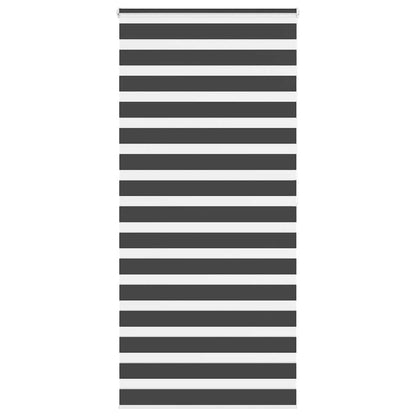 Zebra Blind Black 95x200 cm Fabric Width 90.9 cm Polyester