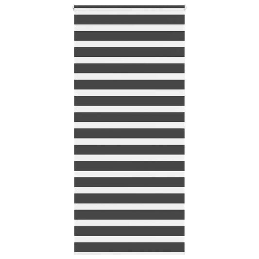 Zebra Blind Black 100x200 cm Fabric Width 95.9 cm Polyester