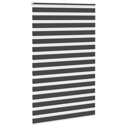 Zebra Blind Black 140x200 cm Fabric Width 135.9 cm Polyester