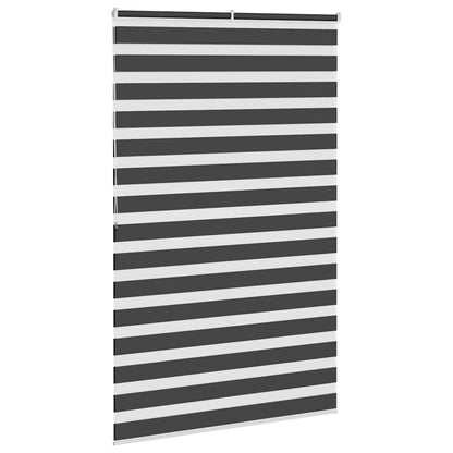 Zebra Blind Black 140x200 cm Fabric Width 135.9 cm Polyester