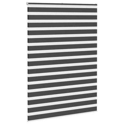 Zebra Blind Black 160x200 cm Fabric Width 155.9 cm Polyester