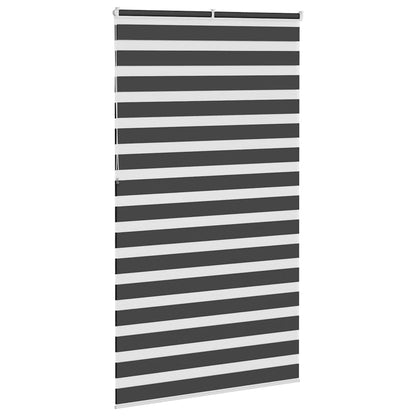 Zebra Blind Black 120x230 cm Fabric Width 115.9 cm Polyester