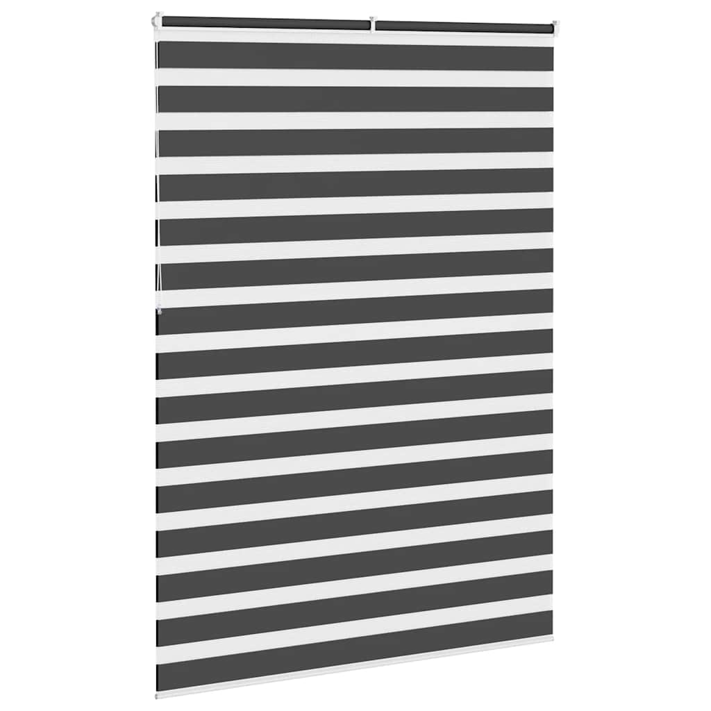 Zebra Blind Black 155x230 cm Fabric Width 150.9 cm Polyester