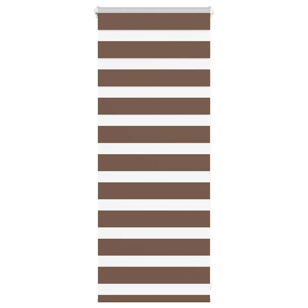 Zebra Blind Brown 65x100 cm Fabric Width 60.9 cm Polyester