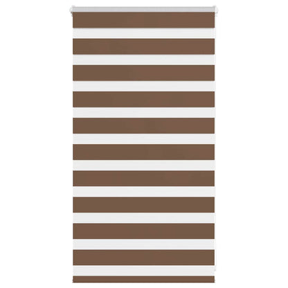 Zebra Blind Brown 70x100 cm Fabric Width 65.9 cm Polyester