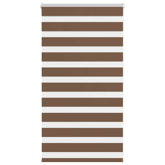 Zebra Blind Brown 70x100 cm Fabric Width 65.9 cm Polyester