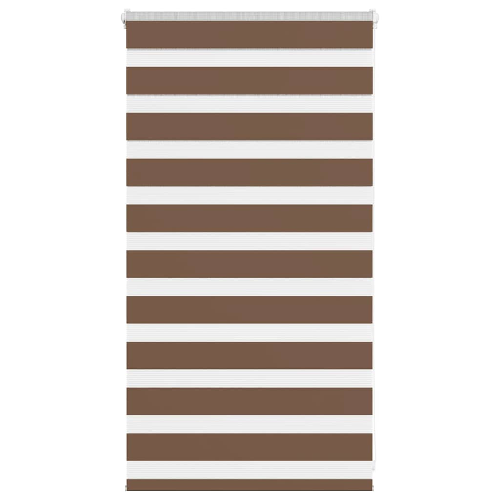 Zebra Blind Brown 75x100 cm Fabric Width 70.9 cm Polyester