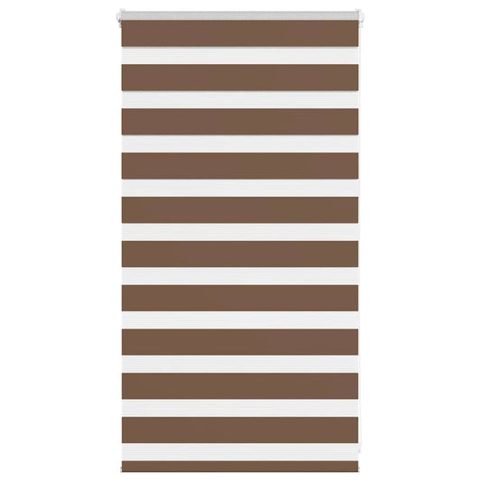 Zebra Blind Brown 75x100 cm Fabric Width 70.9 cm Polyester