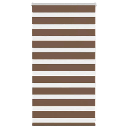 Zebra Blind Brown 80x100 cm Fabric Width 75.9 cm Polyester