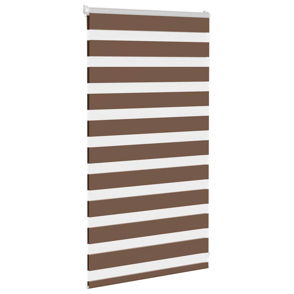 Zebra Blind Brown 80x100 cm Fabric Width 75.9 cm Polyester