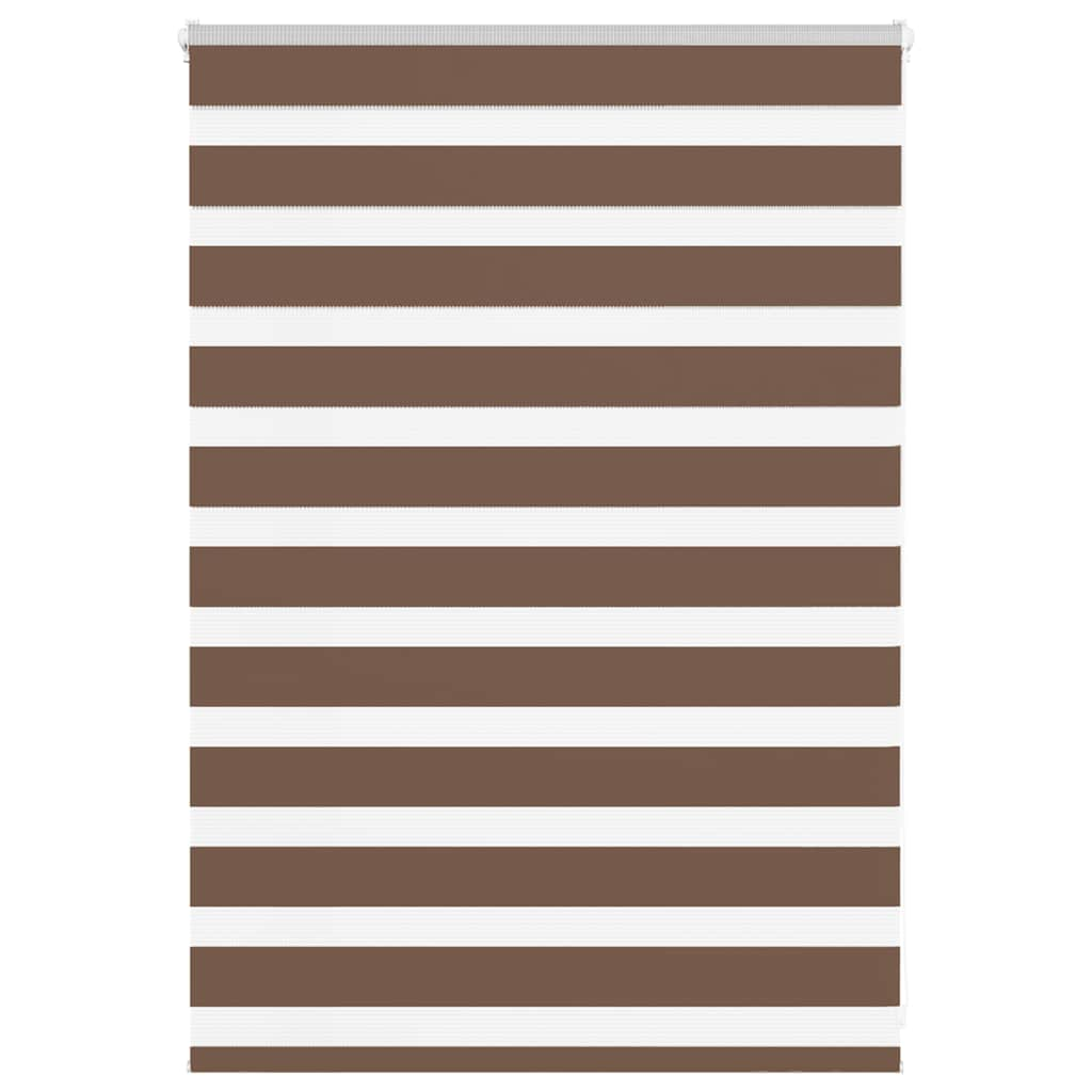 Zebra Blind Brown 95x100 cm Fabric Width 90.9 cm Polyester