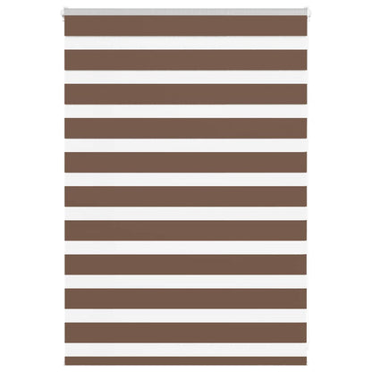 Zebra Blind Brown 95x100 cm Fabric Width 90.9 cm Polyester