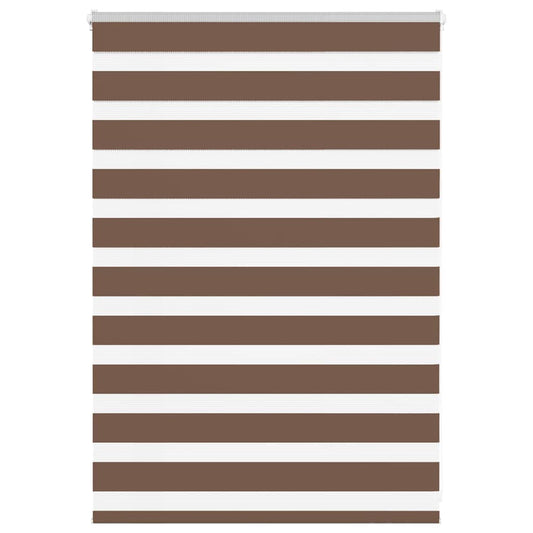 Zebra Blind Brown 105x100 cm Fabric Width 100.9 cm Polyester