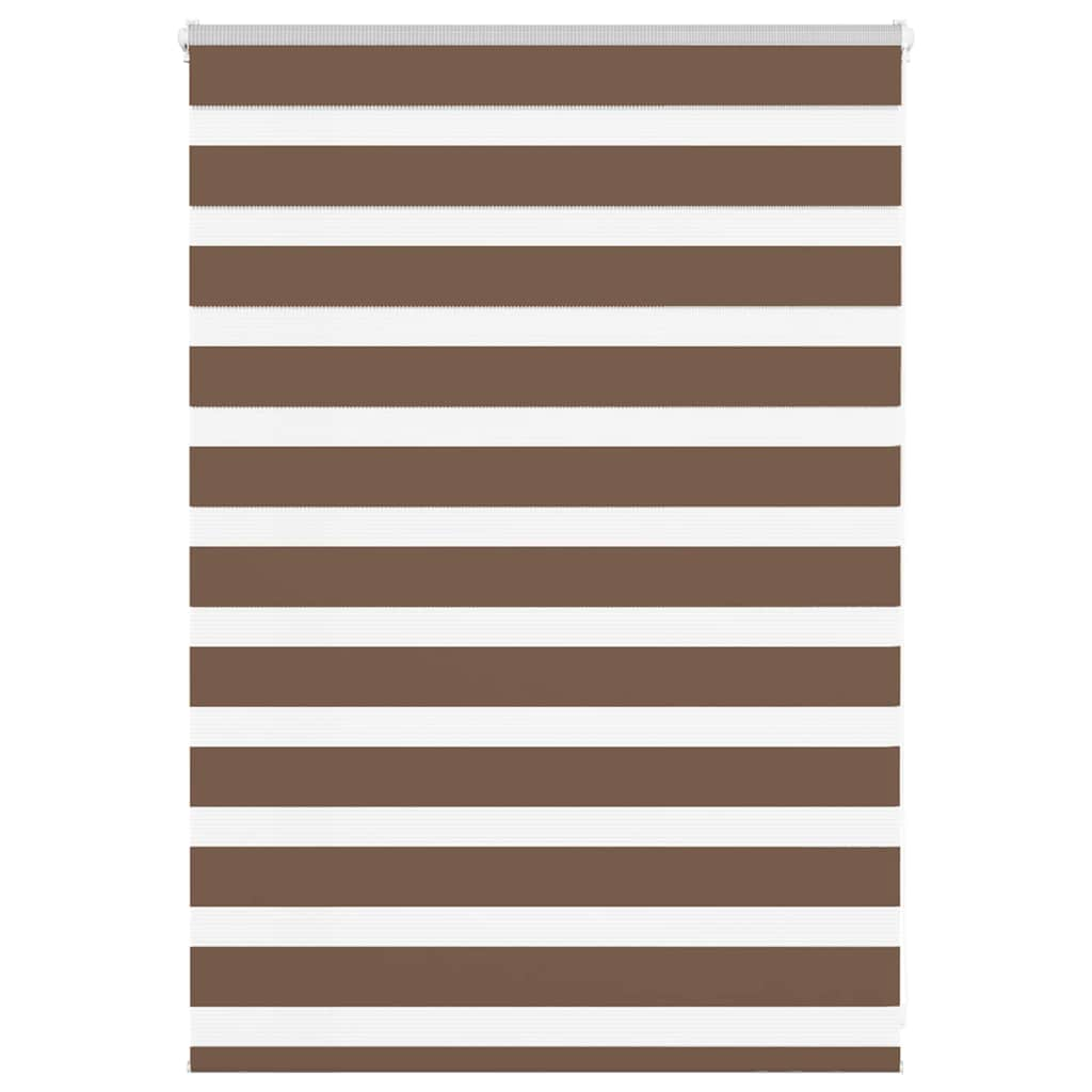 Zebra Blind Brown 110x100 cm Fabric Width 105.9 cm Polyester