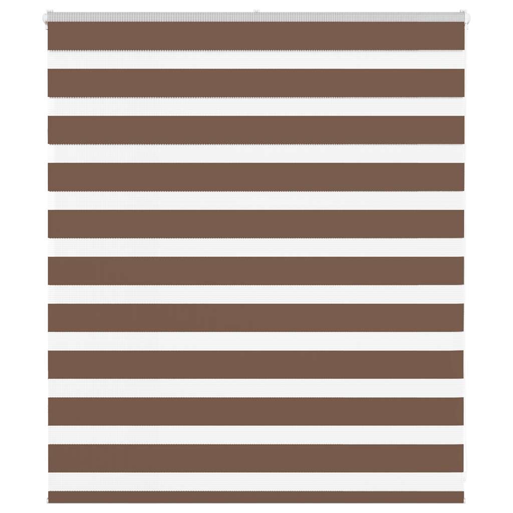 Zebra Blind Brown 120x100 cm Fabric Width 115.9 cm Polyester