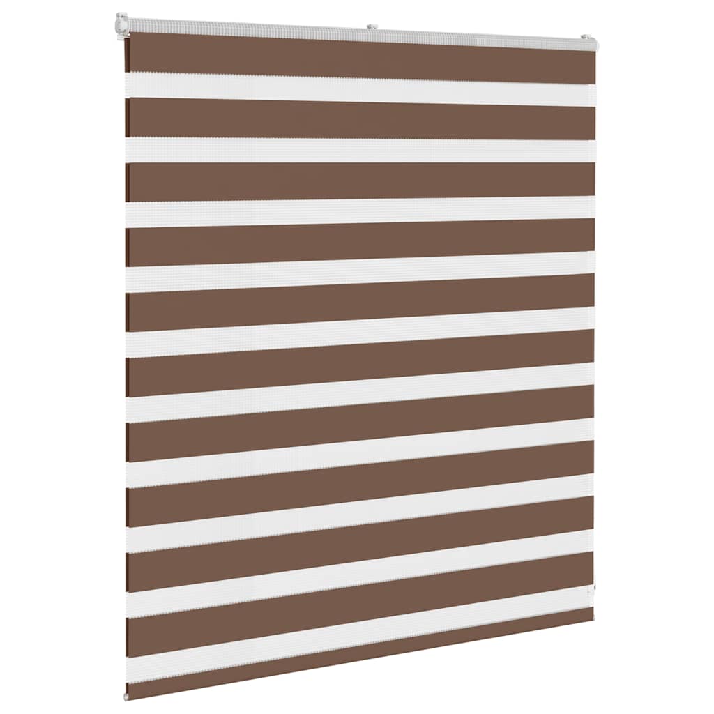 Zebra Blind Brown 120x100 cm Fabric Width 115.9 cm Polyester