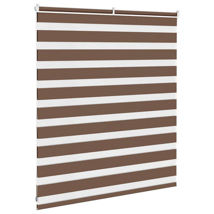 Zebra Blind Brown 125x100 cm Fabric Width 120.9 cm Polyester