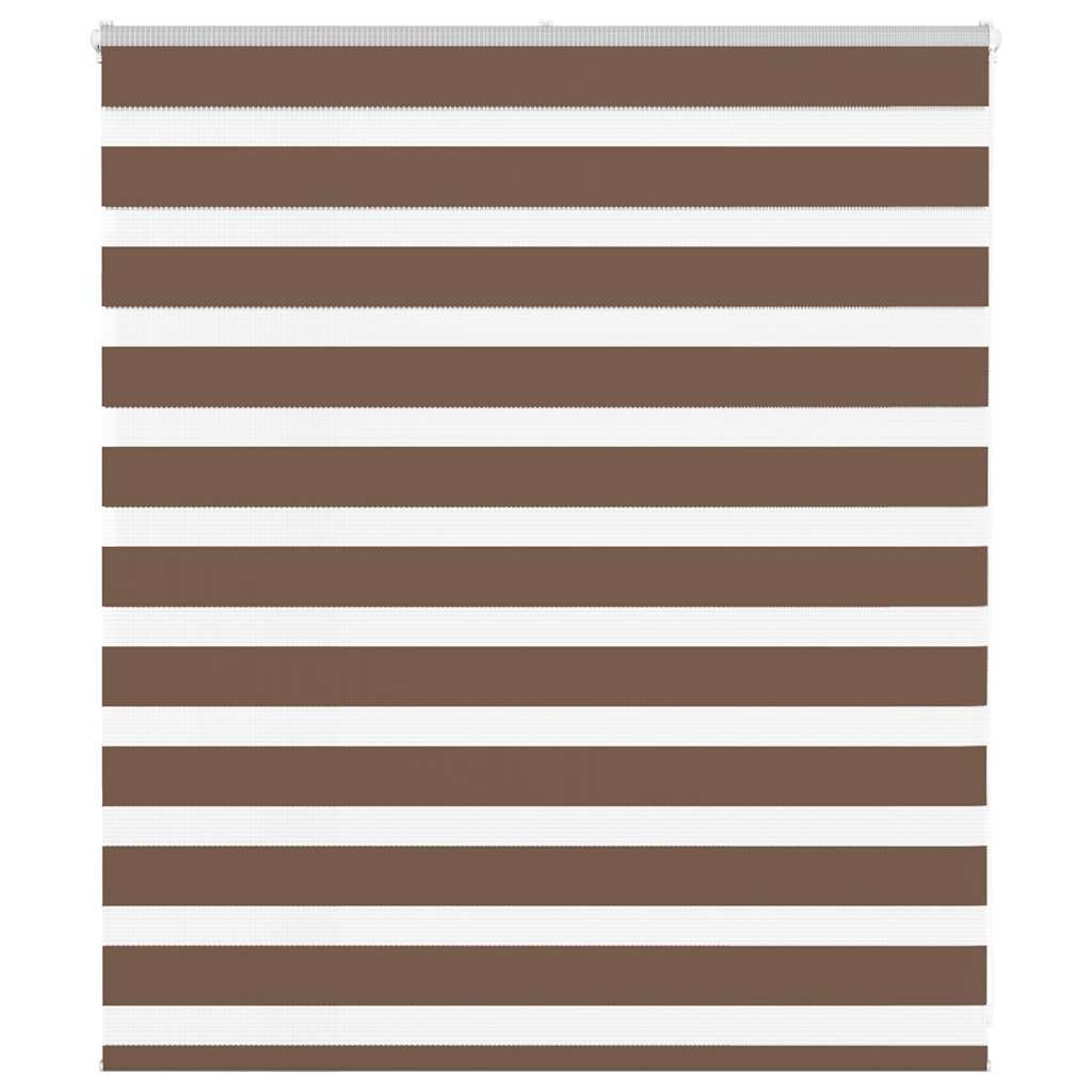 Zebra Blind Brown 135x100 cm Fabric Width 130.9 cm Polyester