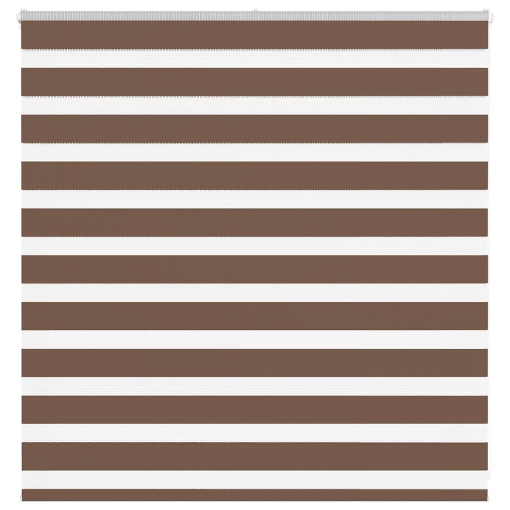 Zebra Blind Brown 145x100 cm Fabric Width 140.9 cm Polyester