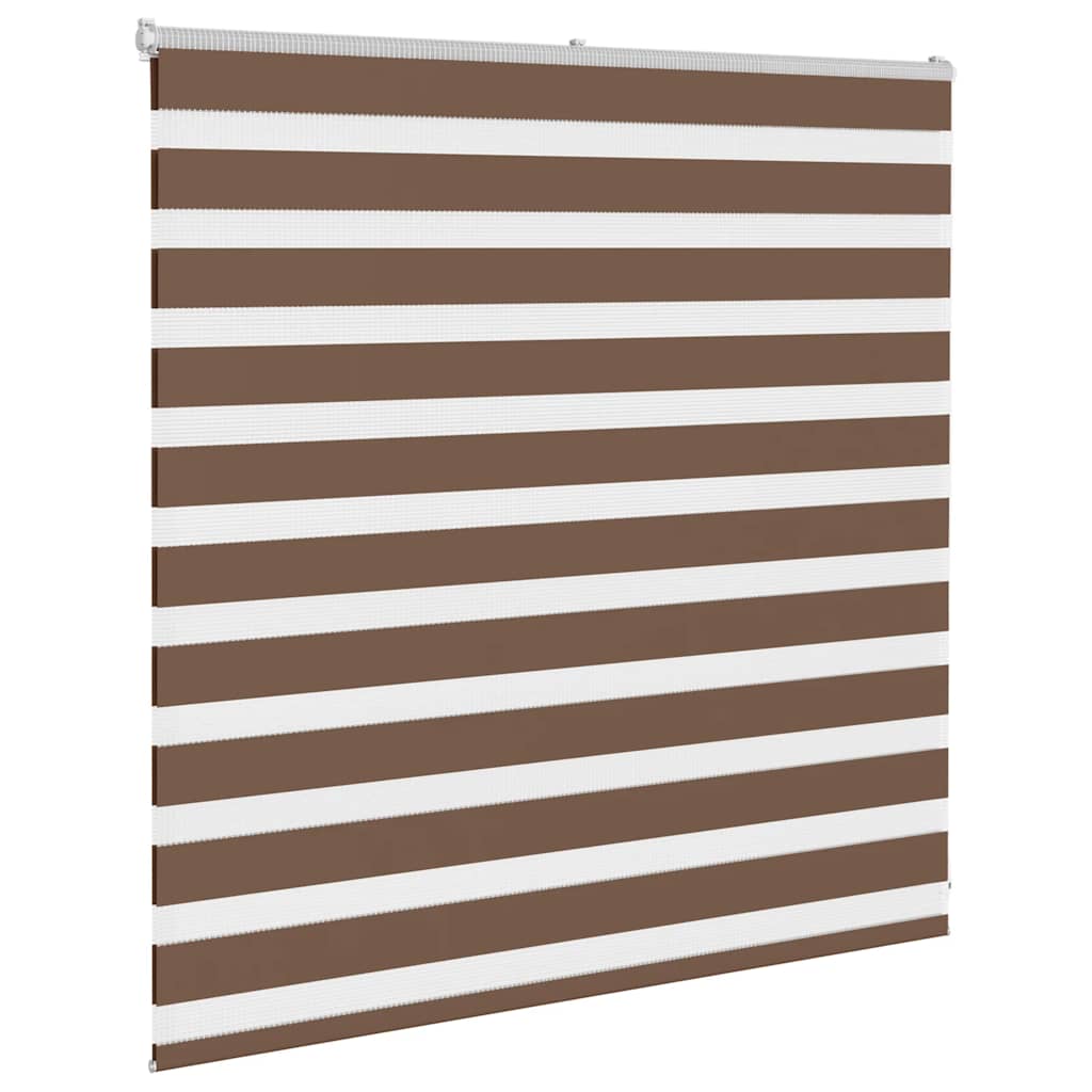 Zebra Blind Brown 145x100 cm Fabric Width 140.9 cm Polyester