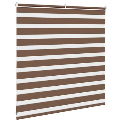 Zebra Blind Brown 150x100 cm Fabric Width 145.9 cm Polyester