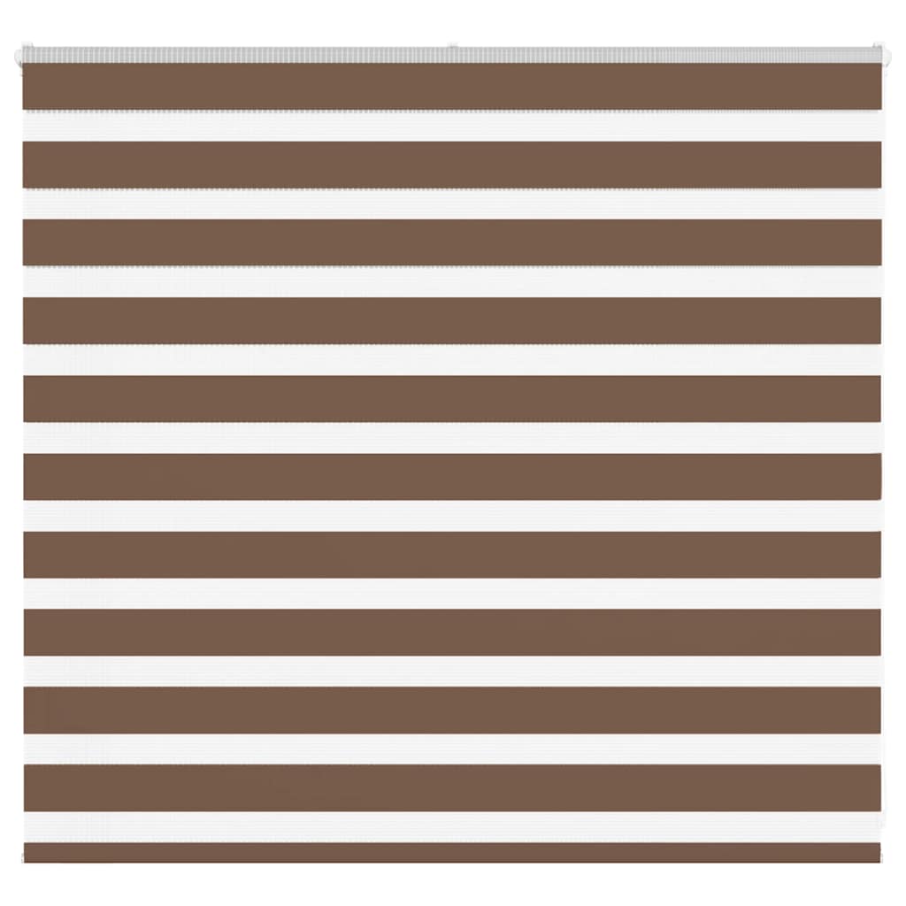 Zebra Blind Brown 155x100 cm Fabric Width 150.9 cm Polyester